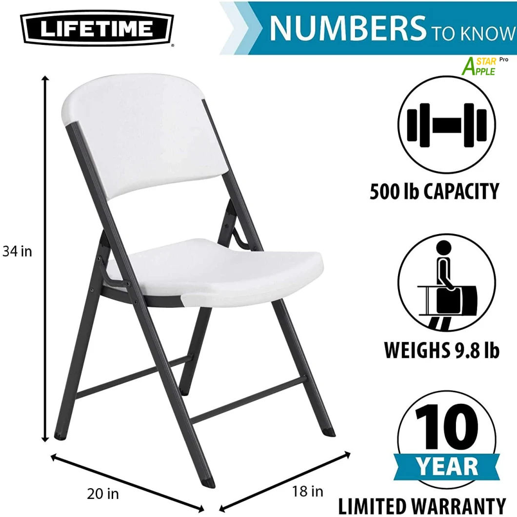 L as-O5001 En581European China Wholesale Plastic Folding in Durable Stability SGS Chair Family Outdoor Camping Garden Office Dinner Modern Home Furniture