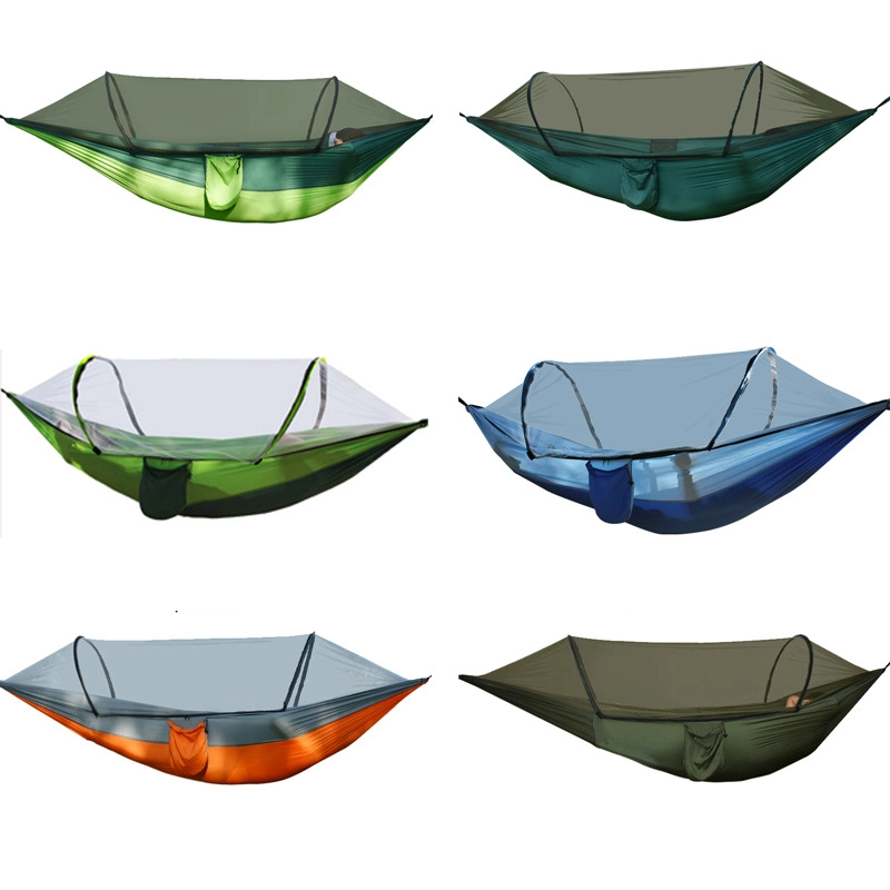 Camping Hammock with Net Lightweight Portable Double Parachute Hammocks Canopy Bed
