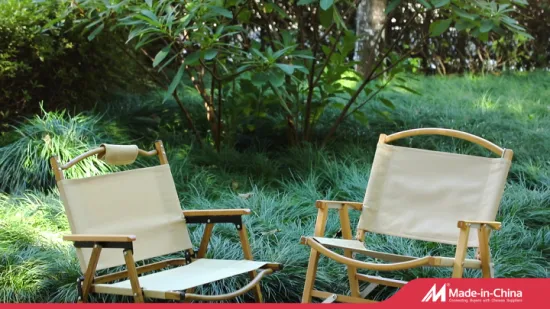 Aluminum Wood Grain Beach Camping Chair Foldable Fishing Kermit Chair Outdoor Furniture