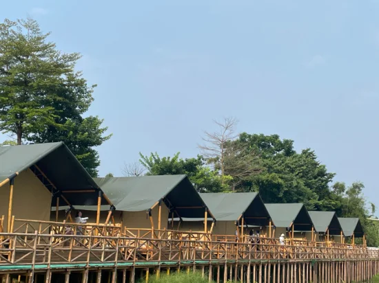 All Season Tents 4-6person Oxford Safari Glamping Tents for Camping
