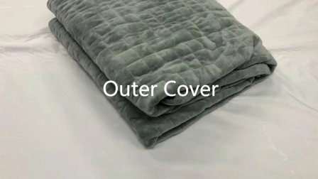 Super Soft Minky Sensory Blanket Down Fiber Quilt Weighted Blanket 15lbs 20lbs