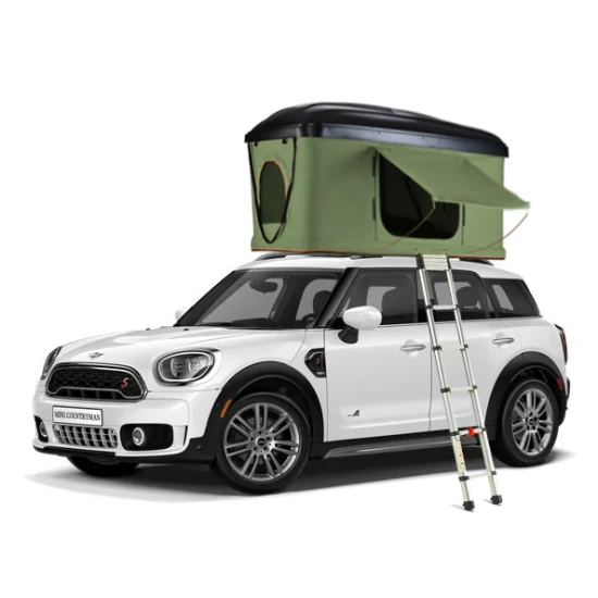 2022 Straight Hydraulic Pressure Pop up Camping 2 Person Automatic SUV Truck Rooftop Tents Hard Cover Car Roof Top Tent