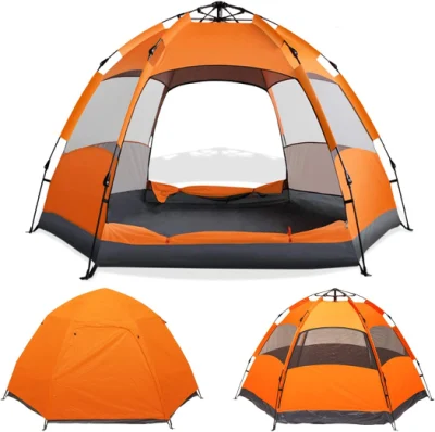Instant Pop up Camping Tent 2-3 Person Automatic Hydraulic Water Resistant Double Layer Tent for Outdoor