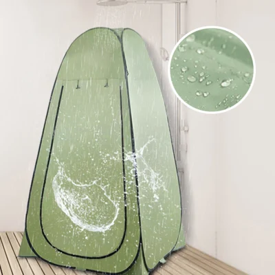 Camping Shelter Toilet Tent Pop up Shower Privacy Tent, Outdoor Changing Dressing Fishing Bathing Storage Room Tents, Portable Tent with Carrying Bag Wbb15111