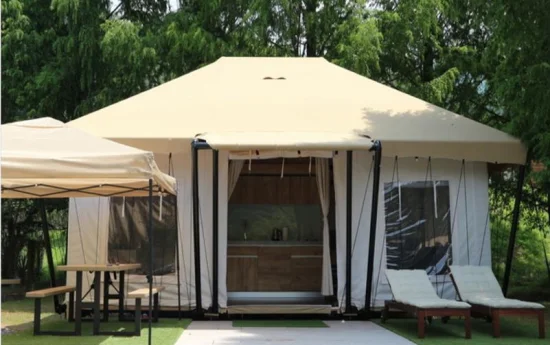 Outdoor Large Glamping Hotel Safari Tent Supplier for Beach Glamping Tent Hotel