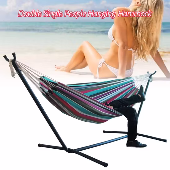 Hammock with Stand Folding Camping Double